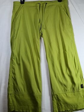Prana Women's Lime Green Cropped Stretch Drawstring Pants